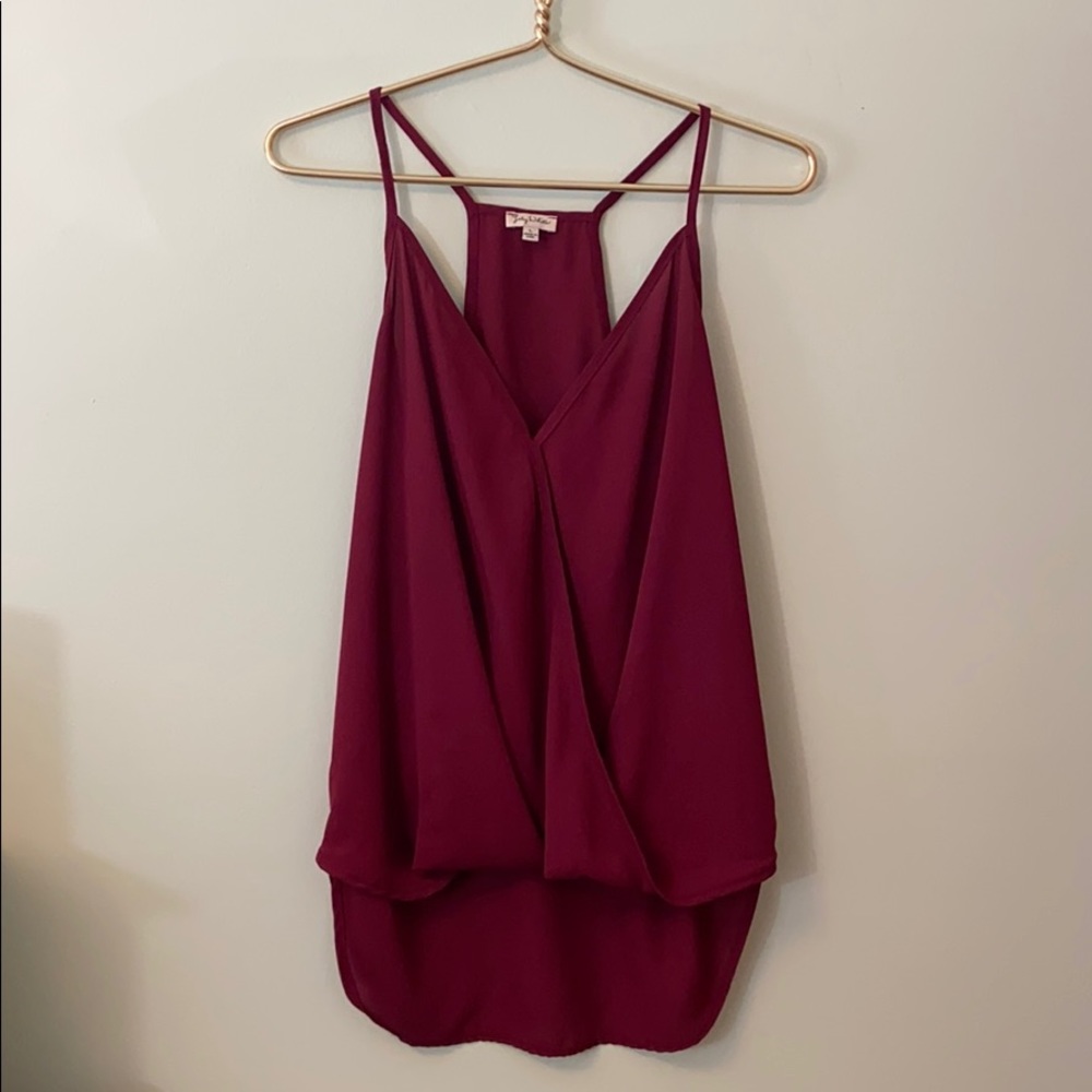 Burgundy tank top